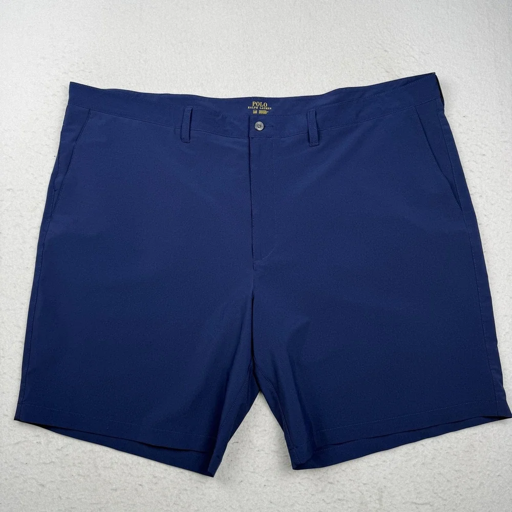 Polo‎ Ralph Lauren Shorts Mens 46 Blue Chino Golf Microfiber Stretch 9 Inseam